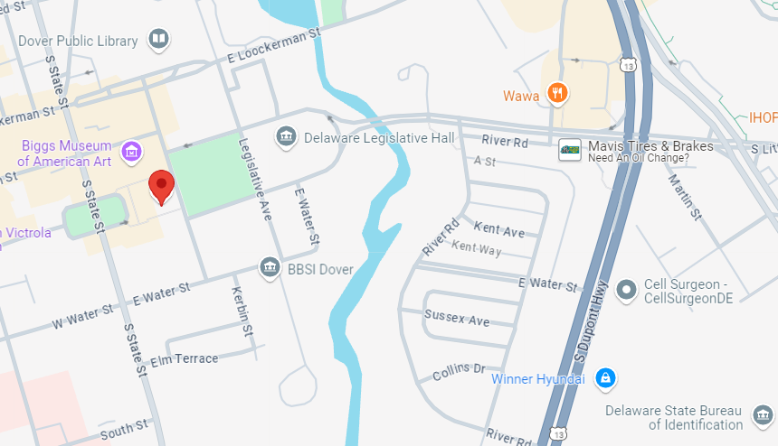 google map of DDC location
